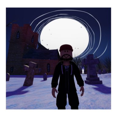 Me (creator of ghostboy World) in ghostboy World (Roblox experience).