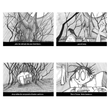 Original Mobile Device Comic Panels (Issue One) 2009